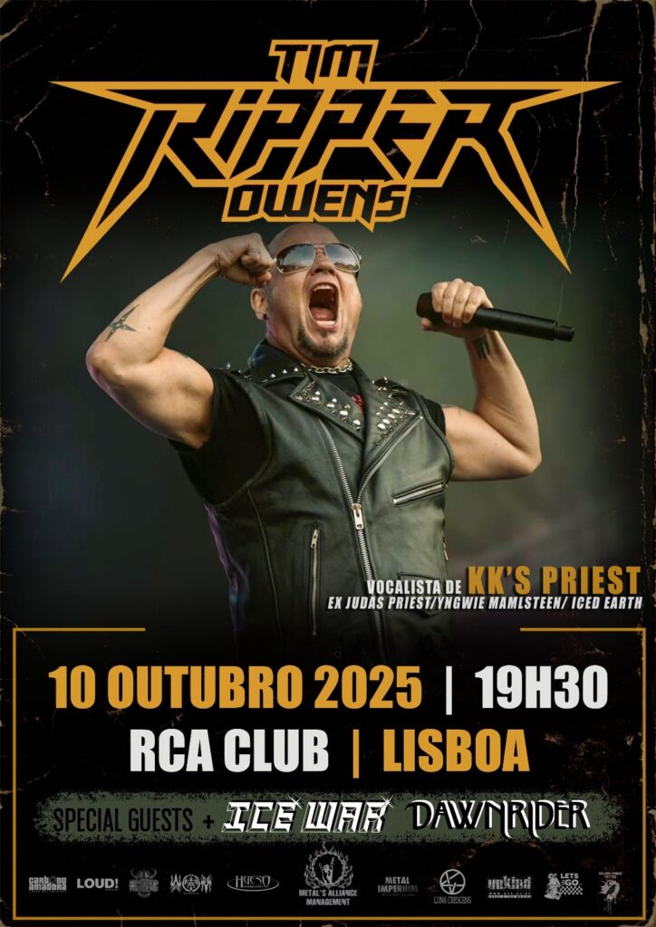Cartaz de concerto de Tim Ripper Owens