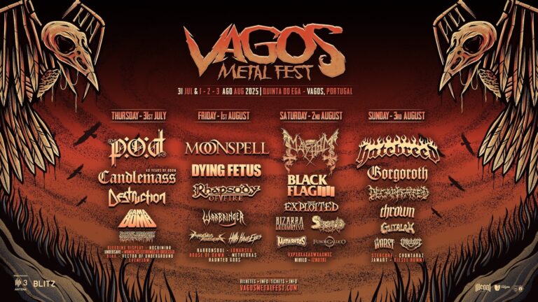 Vagos Metal Fest divulga horários!