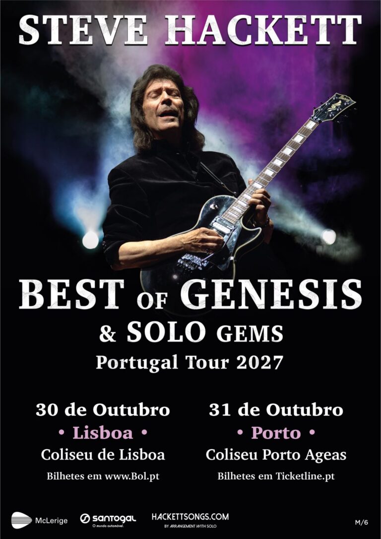STEVE HACKETT regressa a Portugal em 2027