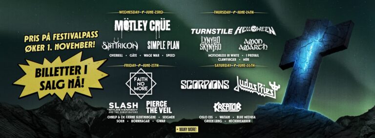 14 novas bandas confirmadas para o Tons of Rock 2027